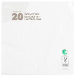 Salvrätik valge 40cm 20tk