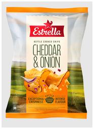 Estrella kartulikrõps 120g Cheddari juustu-punase sibula maitseline