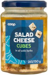 Coop salatijuustukuubikud õlis maitseürtidega, 265g
