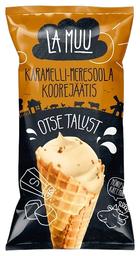 La Muu Karamelli-meresoolajäätis koonuses 130ml/80g