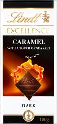 Lindt Excellence tume šokolaad 100g karamell-meresoolaga