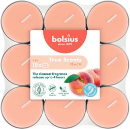 Teeküünal Bolsius 4h Virsik 18tk