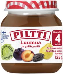 Piltti ploomi-pirnipüree 125g, alates 4-elukuust