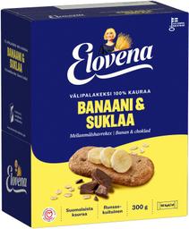 Elovena banaani-šokolaadimaitselised täisteraküpsised, 100% kaerast 10 x30 g