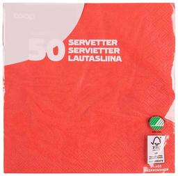 Salvrätik punane 33cm 50tk