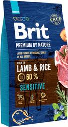 Brit Premium by Nature Sensitive koeratoit lambaliha ja riisiga 8kg