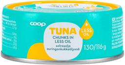 Coop tuunikalatükid väheses päevalilleõlis msc 130/116g