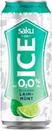 Saku On Ice laimi-mündi alkoholivaba õlu 500 ml