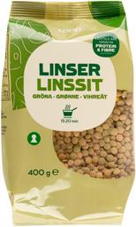 Coop kuivatatud rohelised läätsed 400g