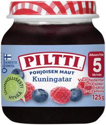 Piltti mustika-vaarika püree 125 g, alates 5-elukuust