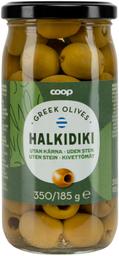 Rohelised kivideta Halkidiki oliivid 350 g / 185 g
