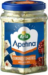 Apetina vahemerepärase valge juustu kuubikud maitseõlis päikesekuivatatud tomatitega 265g/140 g