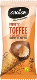 Choice Velvety Toffee koonusjäätis, vegan 150ml/90g
