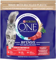 Purina One Sterilcat kuiv kassitoit veiseliha ja nisuga 1,5kg