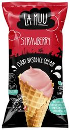 La Muu Maasikajäätis vahvlikoonuses, 80g/130ml, taimne