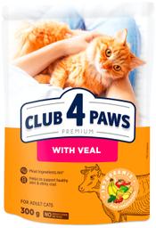 CLUB4PAWS Premium Kuivtoit täiskasv. kassile veiselihaga 0.3 kg