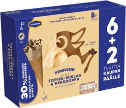 Pingviini Toffee-Šokolaa&psise Jäätis 8 X 67 G