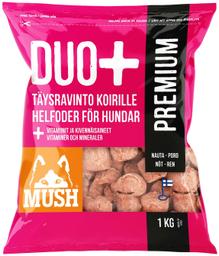 MUSH DUO+ PREMIUM täissööt koertele 1KG