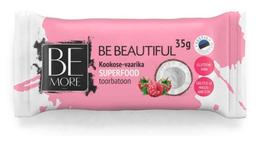 Be Beautiful kookose-vaarika toorbatoon, BE MORE, 35 g