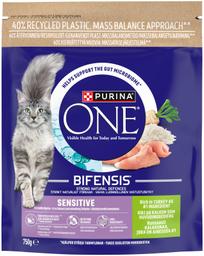 Purina One Sensitive kalkuniga kuivtoit kassidele 750 g