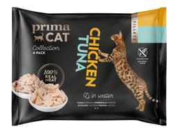 Primacat täissööt kassidele kana ja tuunikalaga 4x50g