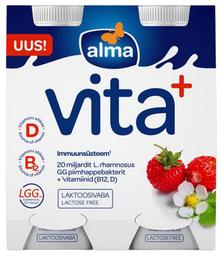 Jogurtijook Vita+ metsmaasika laktoosivaba 4x100g, ALMA, 400g