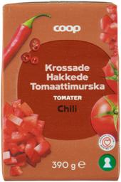 Coop hakitud tomatid tšilliga 390g