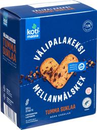 Kotimaista vahepalaküpsised tumeda šokolaadiga 300 g