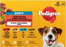 Pedigree 12x100g Favourites koeratoit tarrendis
