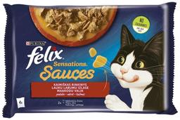 Felix Sensations kiisueine 4*85g kalkuniga