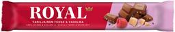 Royal vanilje fudge-vaarika šokolaadibatoon 45g