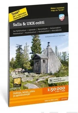 Salla & UKK-reitti  Vedenkestävä retkeilykartta
