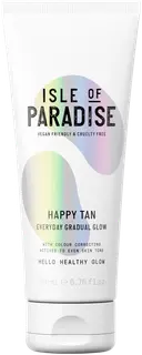 Isle of Paradise Happy Tan Everyday Gradual Glow 200ml -asteittain päivettävä voide