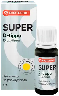 Bioteekin Super D Tipat vitamiinivalmiste 8 ml