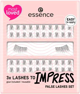 essence 3x LASHES TO IMPRESS false lashes set