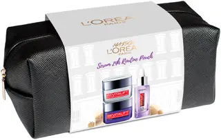 L'Oréal Paris - Skincare Serum 24h routine pouch lahjapakkaus n- päivävoide 50ml, yövoide 50ml ja seerumi 30ml