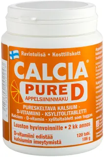 Calcia Pure D Kalkki-D3 vitamiinitabletti 120 tabl