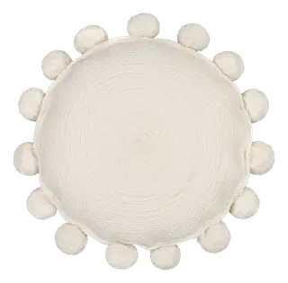 In Bloom tyyny pyöreä valkoinen 45 cm