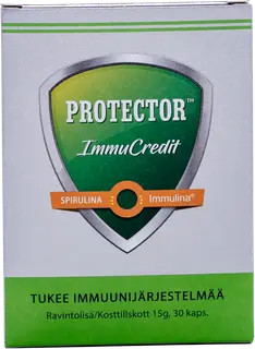 Protector ImmuCredit spirulinauutekapseli 30 kaps.