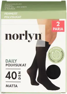 Norlyn Daily 2-pack 40 den polvisukat
