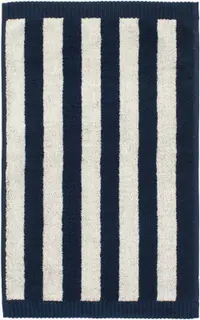 Marimekko Kaksi raitaa vieraspyyhe 30x50 hiekka-tumman sininen