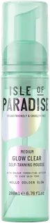 Isle of Paradise Medium Glow Clear Mousse väritön itseruskettava vaahto kasvoille ja vartalolle 200ml