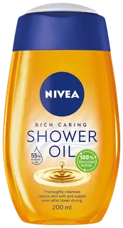 NIVEA 200ml Rich Caring Shower Oil -suihkuöljy