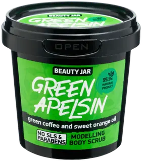 Beauty Jar Green Appelsin Body Scrub vartalokuorinta 200 g