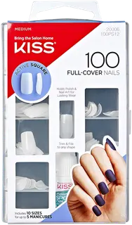 Kiss Nails Active Square 100 kpl, 100PS12