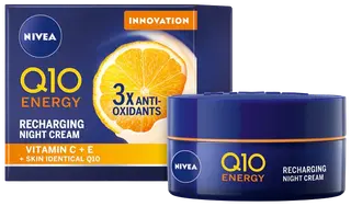 NIVEA 50 ml Q10 Energy Recharging Night Cream -yövoide