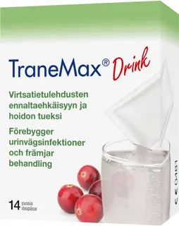Tranemax Drink virtsatietulehdusten ennaltaehkäisyyn ja hoidon tueksi 14 pussia
