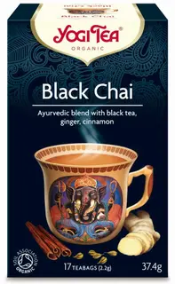 Yogi Tea Black Chai maustettu musta tee luomu ayurvedinen 17x2,2g