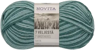 Novita lanka 7 Veljestä Raita 100g 931