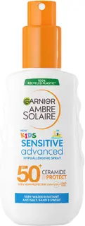 Garnier Ambre Solaire Sensitive Advanced Kids SPF50 Aurinkosuoja herkälle iholle 150ml